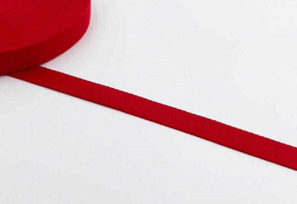 Gurtband Baumwolle 25mm rot (1 m)